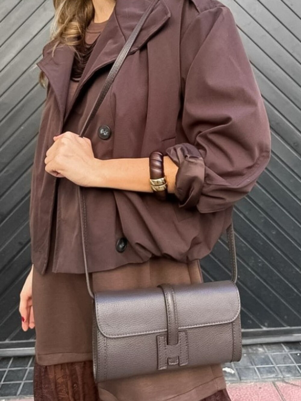 New Italian Epsom Calfskin Leather Mini Shoulder Bag By Designer Sara Campbell